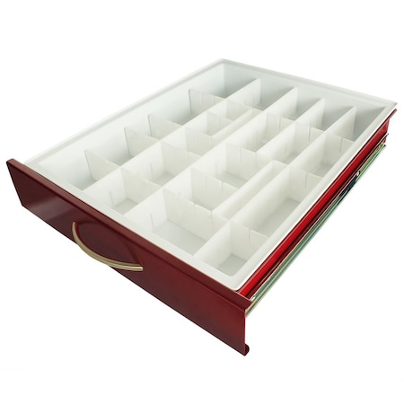 Harloff Premium MDS18 Adjustable Plastic Dividers with Insert Tray, 3 Inch Drawers MD18-TRAYDIV3-P